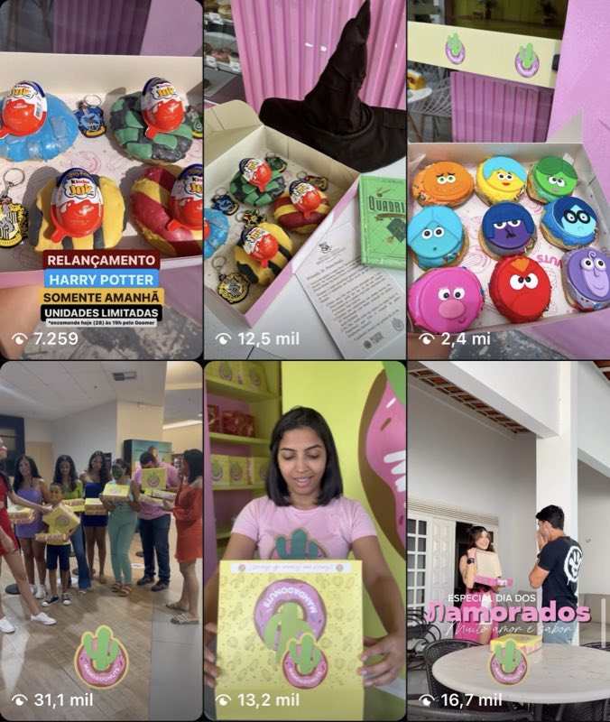 Loja de donuts com Reel de 2,4 milhões de visualizações